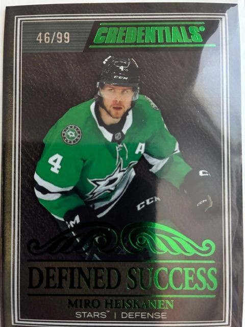 Miro Heiskanen 25-26 Credentials Defined Success Green /99