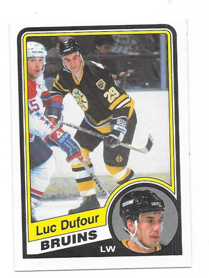1984-85 OPC #3 Luc Dufour Boston Bruins