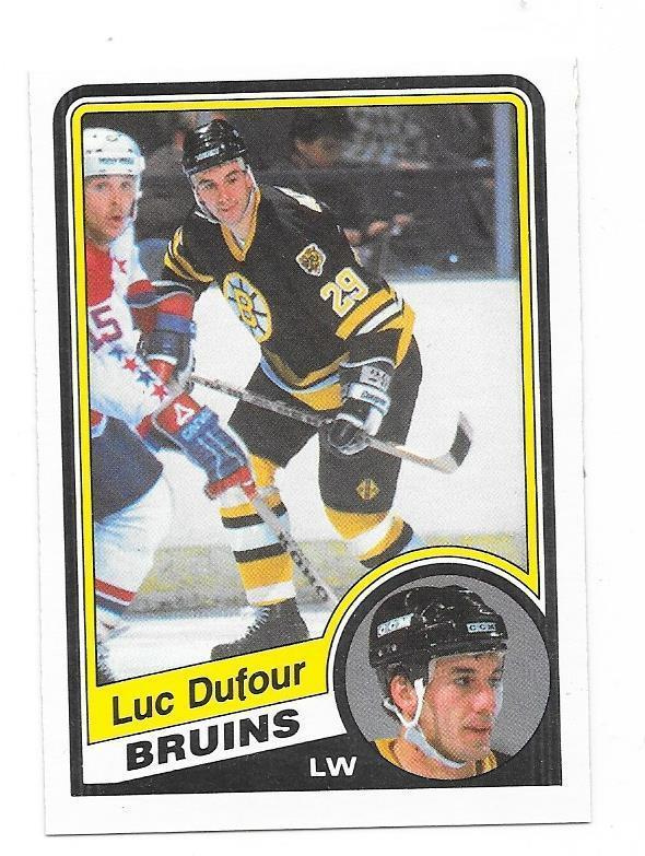 1984-85 OPC #3 Luc Dufour Boston Bruins