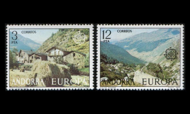 Andorra Sp 107-8 ** Europa maisemia (1977)
