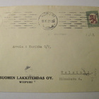VANHA Firmakuori Suomen Lakkitehdas Oy Viipuri 1929 - pikkukuva 1