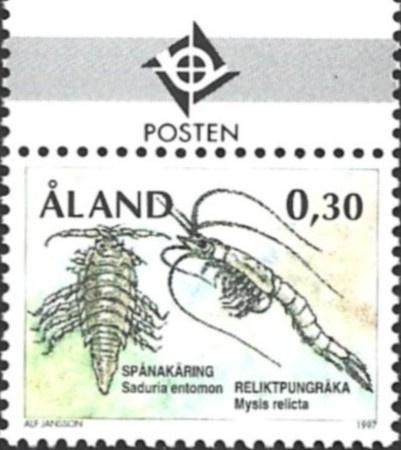 Åland 1997 Yleismerkit 0,30 mk välilöpari logo ** LaPe 124