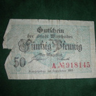 Saksa 50 p 1919 seteli - pikkukuva 1