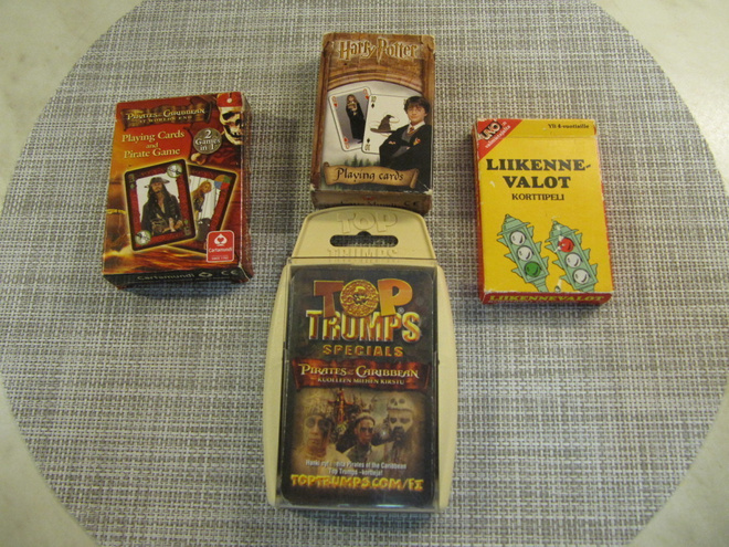 Pelikortteja Harry Potter,TOP Trumps,Pirates Caribbean ...