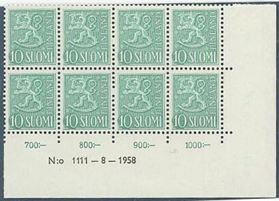 1954 10 (mk) nro-8lo 1111 ++