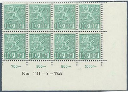 1954 10 (mk) nro-8lo 1111 ++