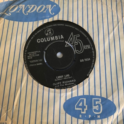 CLIFF RICHARD: Lucky Lips * I Wonder. * UK 1963