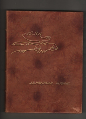 Kaila: J. R. Mäntysen eläimiä, WSOY 1928, nahkasidos, K3 ++