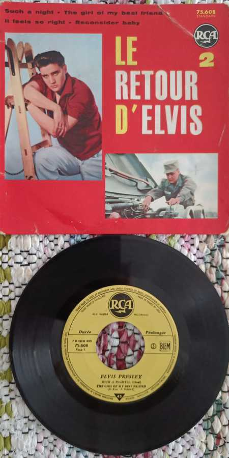 ELVIS - Le Retour d'Elvis 2 EP FRA -60 YELLOW LABEL