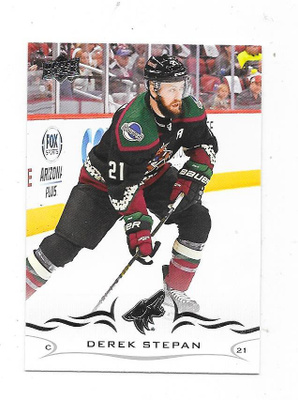 2018-19 Upper Deck #257 Derek Stepan , Arizona Coyotes