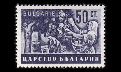 Bulgaria 418 ** Maatalous 50 St must.violetti (1940)