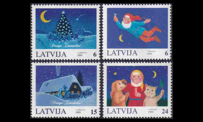 Latvia 416-9 ** Joulu (1995)