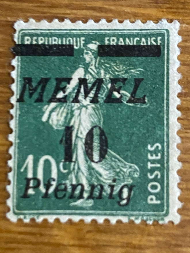 SAKSA 1922 MEMEL MERKKI**