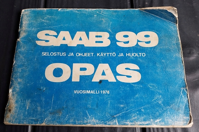 SAAB 99 opas ohjekirja käsikirja 1978