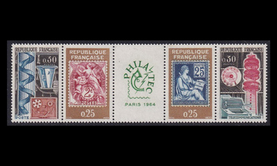 Ranska 1467-70fs ** Postimerkkinäyttely (1964)