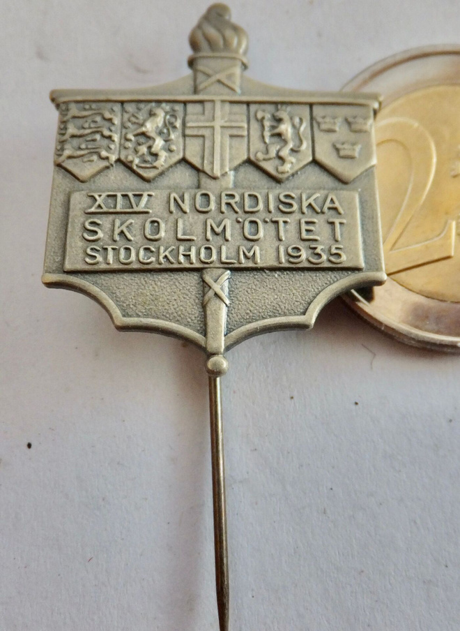 VANHA Merkki Pohjoismaiden Koulukokous 1935 Suomen LeijonaYm