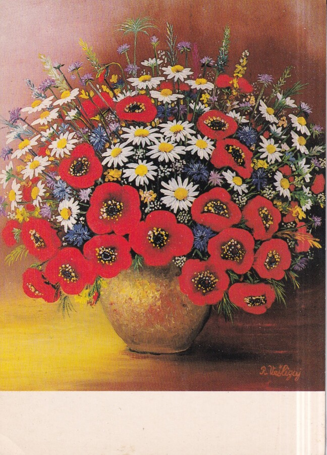 Rudolf Vesligaj, Mohn und Margereten, Naivitaide . e232