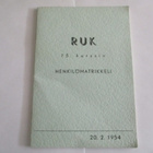 RUK kurssi 15. (1928) henkilömatrikkeli 1954 50s. - pikkukuva 1