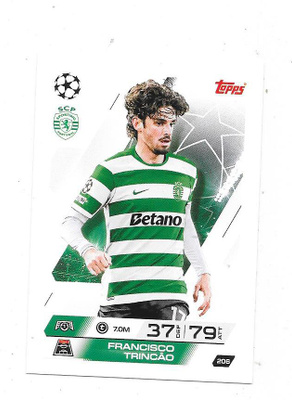 2025-26 Topps Match Attax #205 Francisco Trincao , Sporting