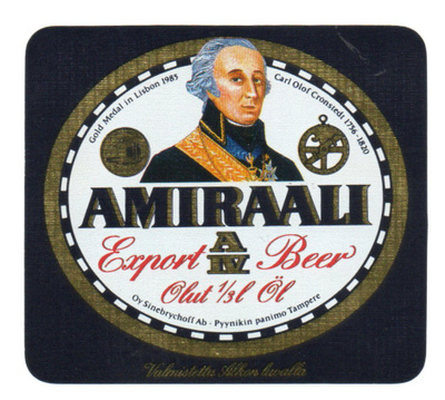 Sinebrychoff AMIRAALI AIV Olut Carl Olof Cronstedt