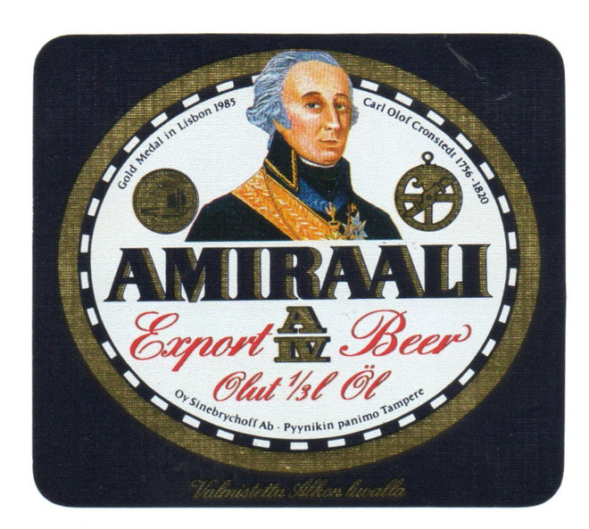 Sinebrychoff AMIRAALI AIV Olut Carl Olof Cronstedt
