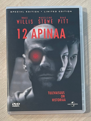 12 apinaa (1995) Bruce Willis, Madeleine Stowe, Brad Pitt
