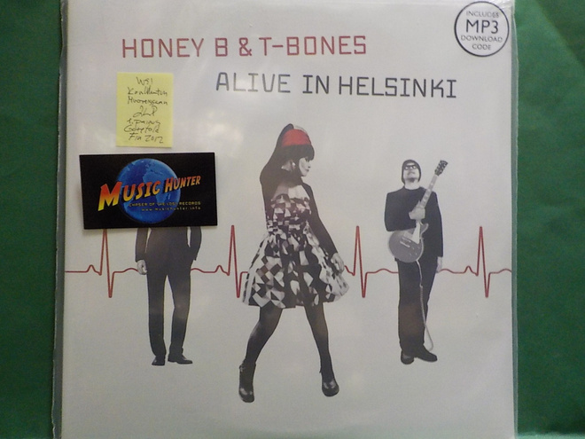 HONEY B & T-BONES - ALIVE IN HELSINKI - UUSI 1.PAINOS 2LP