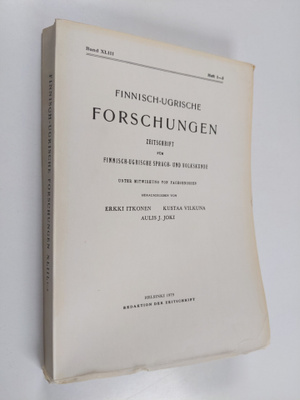 Finnisch-ugrische Forschungen Band 43, Heft 1-3 : Zeitsch...