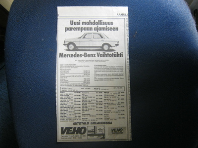mainos Mercedes-Benz vaihtotähti