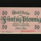 Saksa Notgeld 50 Pfennig, Erfurt 1.5.1917 VF - pikkukuva 1