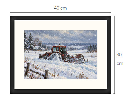 Uusi BM Volvo metsäkone traktori art print 30 cm x 40 cm