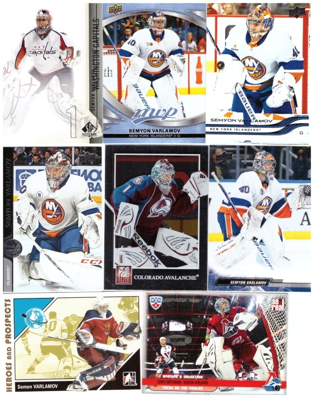 8 x Mv SEMYON VARLAMOV Avalance, Islanders, Capitals, Lokom.