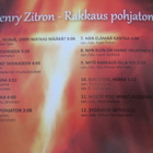 Henry Zitron: Rakkaus pohjaton CD - pikkukuva 2