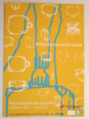 KULKEMATON PENTINKULMAN PÄIVÄT URJALASSA 2002  MAINOSKORTTI