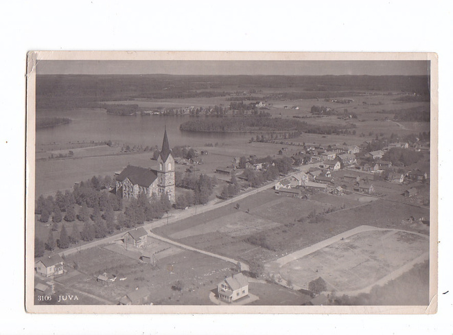 VANHA Postikortti Juva 1930-l Karhumäki