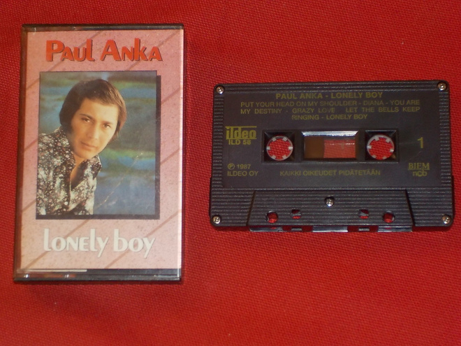 C-kasetti - PAUL ANKA - Lonely Boy - 1987 rock and roll EX+