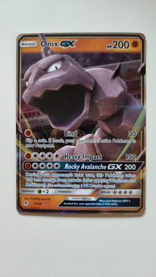 Pokemon kortti Onix GX 36/68