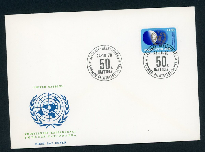 FDC 1970 Yhdistyneet kansakunnat  ( YK )