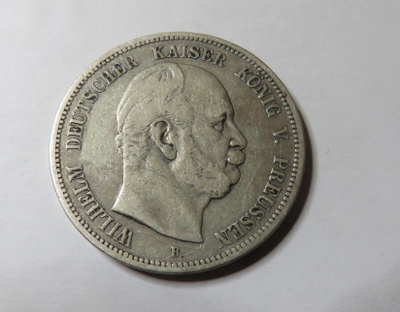 Preussi 5 mark 1876 B