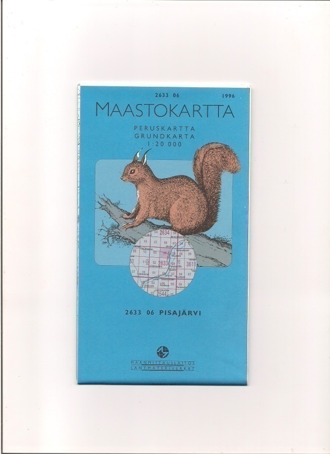 Maastokartta 1:20 000 Pisajärvi