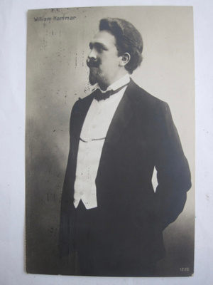 Postikortti William Hammar Oopperalaulaja 1908 Venäjän Merkk