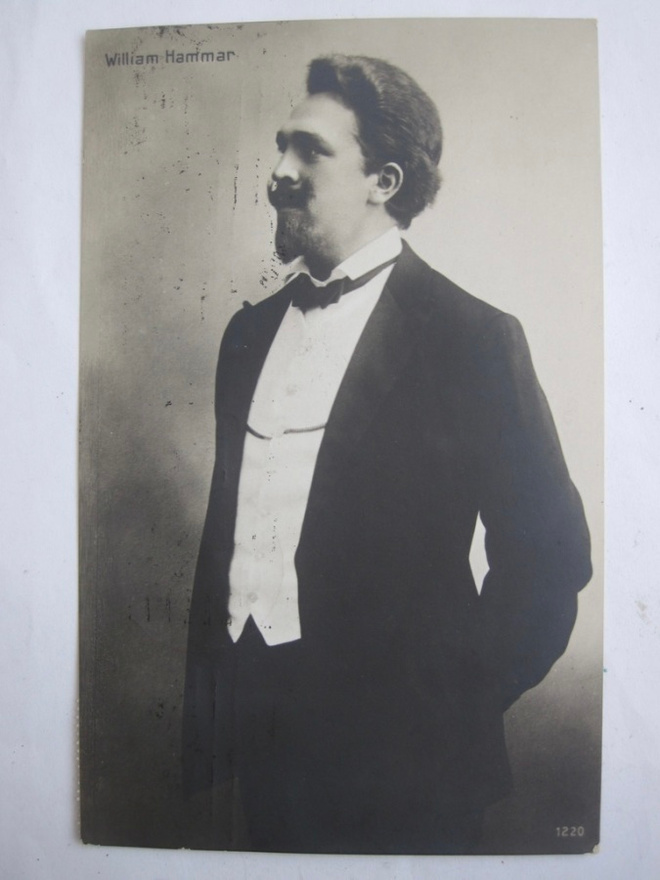 Postikortti William Hammar Oopperalaulaja 1908 Venäjän Merkk