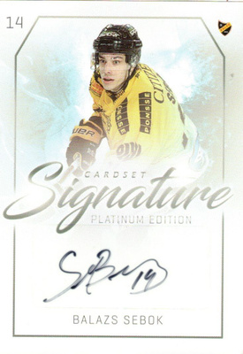 2018-19 Cardset BALAZS SEBOK KalPa Ässät signature nimmari