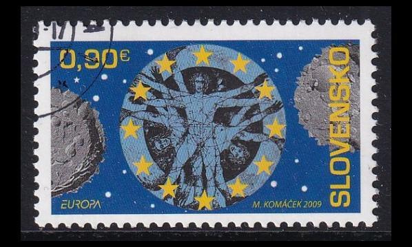 Slovakia 615 o Europa astronomia (2009)