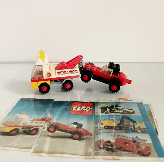 Lego town 642 Shell-hinausauto vuosimallia1978