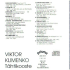 cd, Viktor Klimenko - Tähtikooste [gospel, folk] - pikkukuva 2