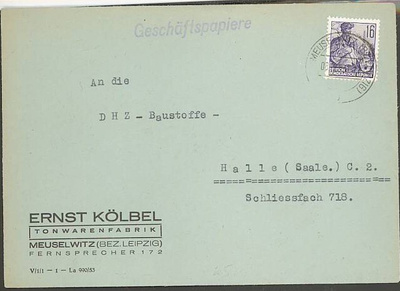 DDR Mi 412 asiakirjoja -lähetys