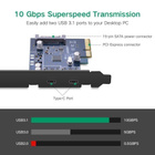 PCI-E Express to 2 USB 3.1 Type-C Port Expansion Card - pikkukuva 3