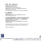 Paul McCartney – All My Trials CD/Single/Japan 1996 / No Obi - pikkukuva 3