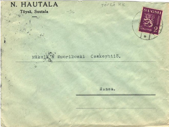 FIRMAKUORI TÖYSÄ SUUTALA N . HAUTALA